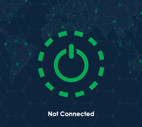 NordVPN connect step 1, tap on button to connect to VPN